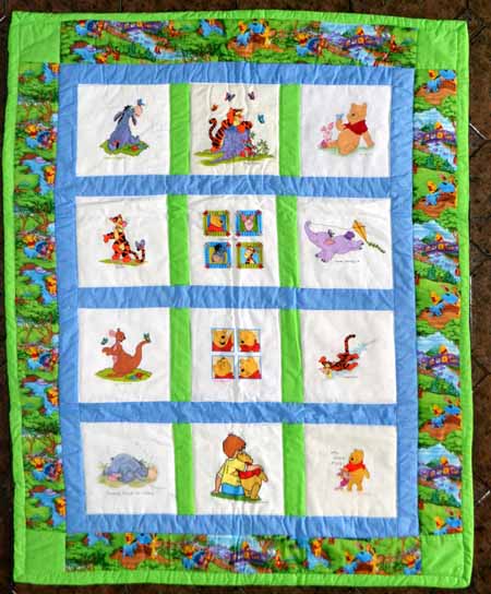 Photo of Pooh's quilt