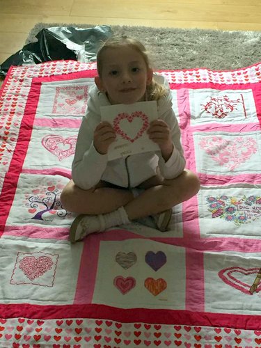 Photo of Alivia's quilt