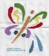 Cross stitch square for Rhea T's quilt