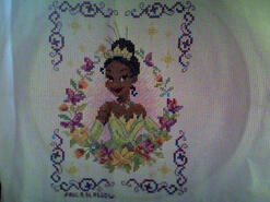 Cross stitch square for Lilly M's quilt