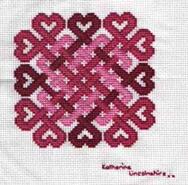 Cross stitch square for Milly P's quilt