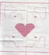 Cross stitch square for Milly P's quilt