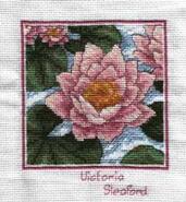 Cross stitch square for Milly P's quilt