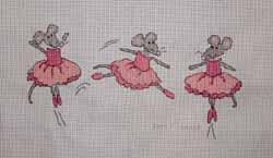 Cross stitch square for Poppy's quilt