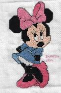 Cross stitch square for Poppy's quilt