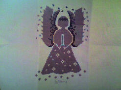 Cross stitch square for Kennedy J's quilt