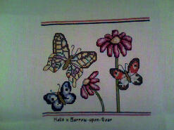 Cross stitch square for Katie J's quilt