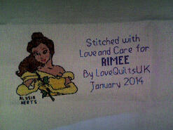 Cross stitch square for Aimee F's quilt