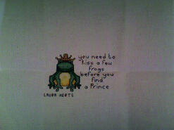 Cross stitch square for Toby O's quilt
