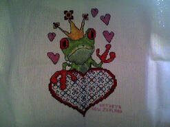 Cross stitch square for Toby O's quilt