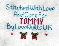 Cross stitch square for Tommy C's quilt