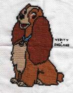 Cross stitch square for Mason M's quilt