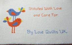 Cross stitch square for (QUILTED) Birds's quilt