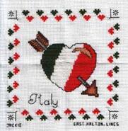 Cross stitch square for Toni C's quilt