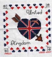 Cross stitch square for Toni C's quilt