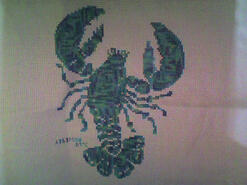 Cross stitch square for M T's quilt