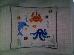 Cross stitch square for M T's quilt