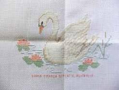 Cross stitch square for (QUILTED) Birds's quilt