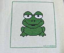 Cross stitch square for Toby O's quilt