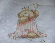 Cross stitch square for Jenson O's quilt