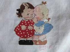 Cross stitch square for Leah W's quilt