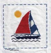 Cross stitch square for Brandon's quilt