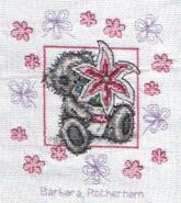 Cross stitch square for Adelaide W's quilt