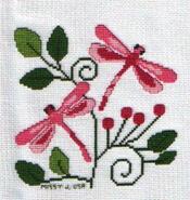 Cross stitch square for Mollie B's quilt