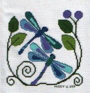 Cross stitch square for Mollie B's quilt
