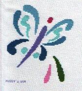 Cross stitch square for Mollie B's quilt