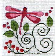 Cross stitch square for Mollie B's quilt