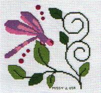 Cross stitch square for Mollie B's quilt