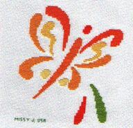 Cross stitch square for Mollie B's quilt