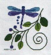 Cross stitch square for Mollie B's quilt