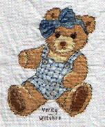 Cross stitch square for Jenson O's quilt