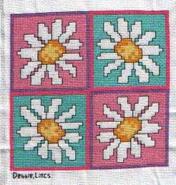 Cross stitch square for Alana B's quilt