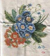 Cross stitch square for Alana B's quilt