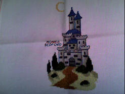 Cross stitch square for Marley V's quilt