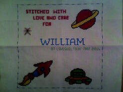 Cross stitch square for William F's quilt