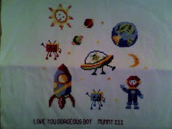Cross stitch square for William F's quilt