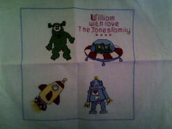 Cross stitch square for William F's quilt