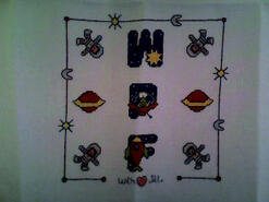 Cross stitch square for William F's quilt