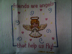 Cross stitch square for Kennedy J's quilt