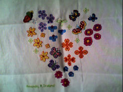 Cross stitch square for Gracie-Mae F's quilt