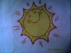 Cross stitch square for Harry X's quilt