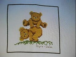 Cross stitch square for Jenson O's quilt