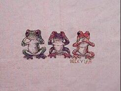 Cross stitch square for Toby O's quilt