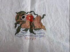 Cross stitch square for Isla W's quilt