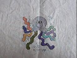 Cross stitch square for Isla W's quilt