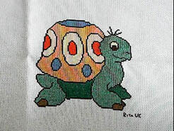 Cross stitch square for Alfie A's quilt